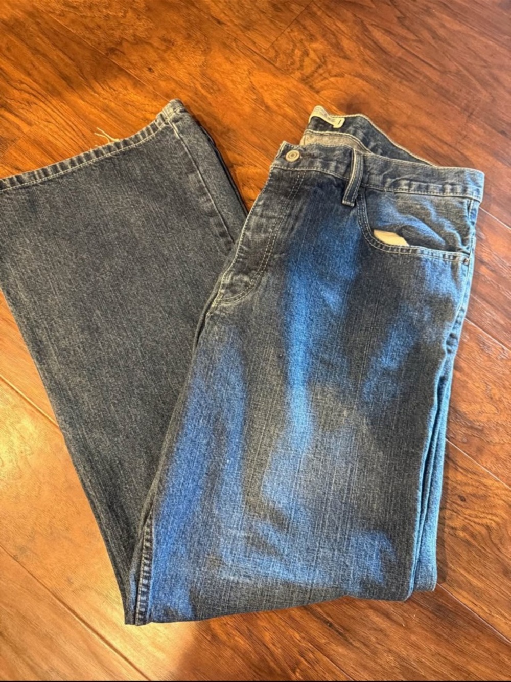 Express Men's Straight Leg Denim Jeans in Blue